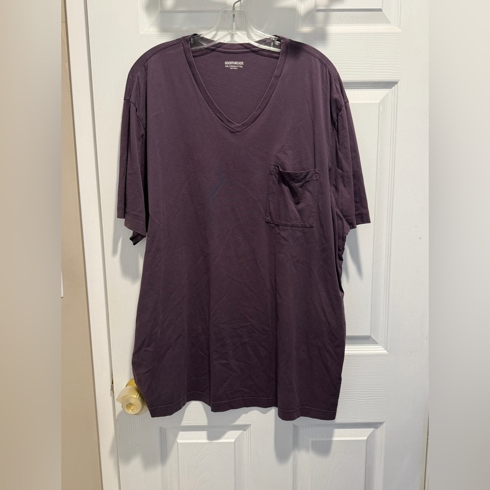 Goodthreads Purple V Neck Tee